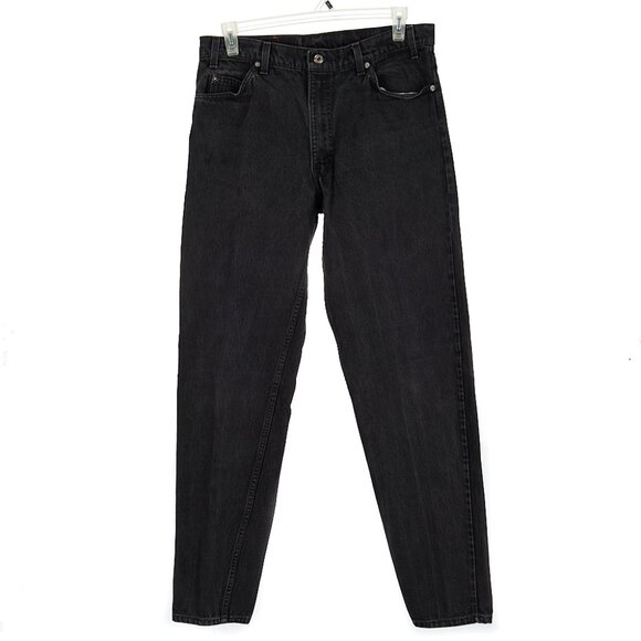 Vintage 90's Levi's USA Made Black Relaxed Tapered Jeans Men's 36x34 (actual 33)